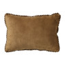 Mini kussen velvet zonnetje - geel - 20x30 cm