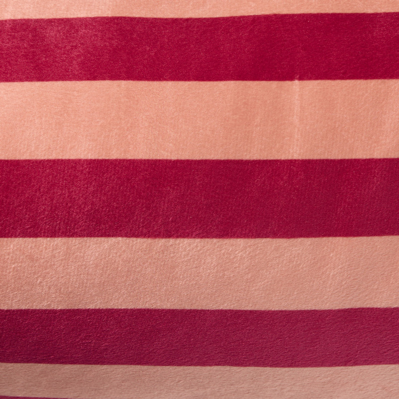 Kussen bolster streep - roze - ø15x45 cm