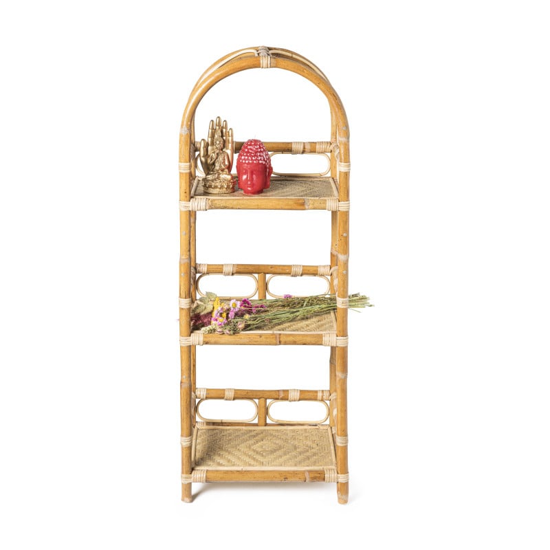 Boeddha zittend in hand - goud - 10x9x20 cm 