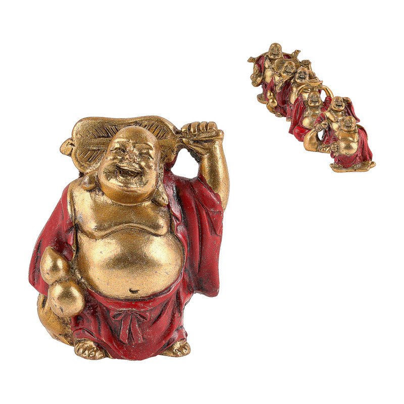 Mini boeddha - diverse varianten - 4.5x3x4.5 cm
