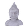 Boeddha hoofd - grijs - 11,5x21x26 cm