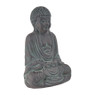 Zittende boeddha - donkergrijs - 30 cm 