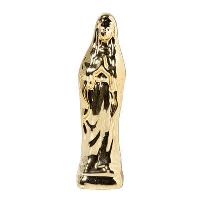 Heilige Maria beeldje - goud - 4.2x4x14.5 cm