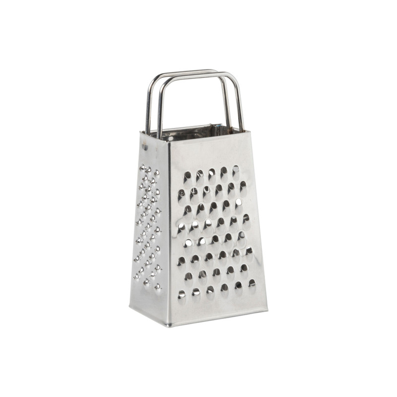 Rasp amberblokje - zilverkleurig - 8 cm