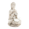 Theelichthouder Boeddha - cement - 13x13x21 cm