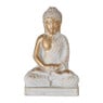 Boeddha zittend - cement/goud - 15.5x9.5x24.5 cm