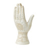 Decoratie hand - wit - 19.5 cm 