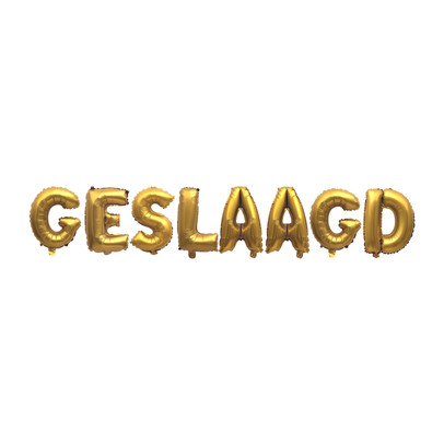 Folieballon - geslaagd