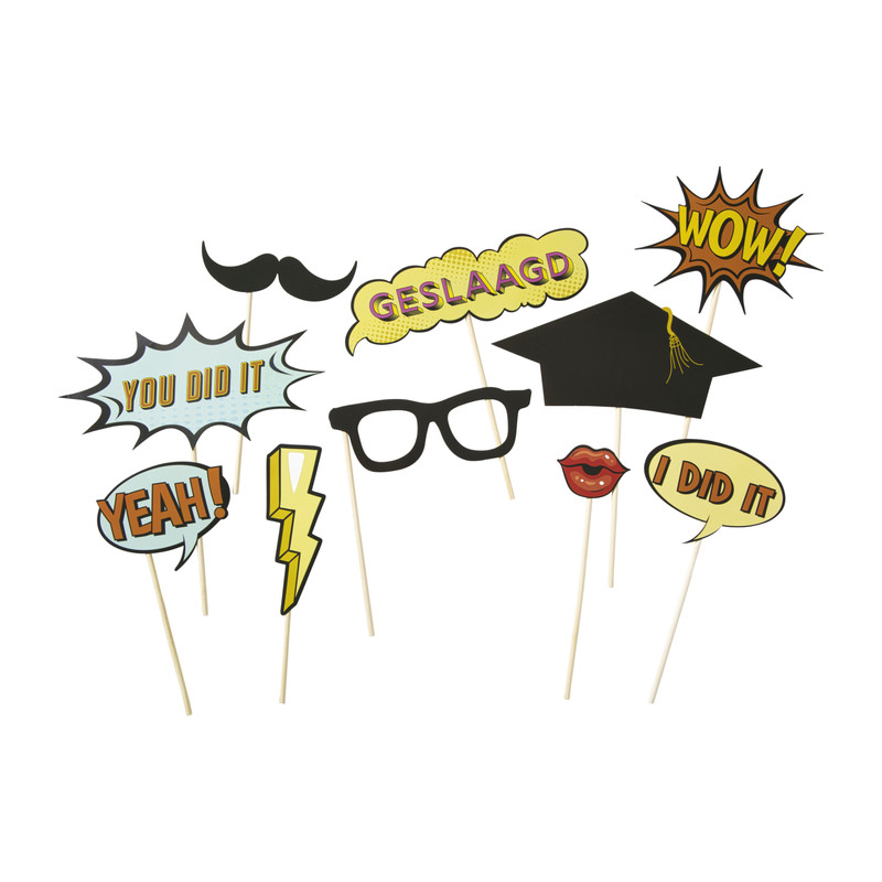 Foto assessoires geslaagd - set van 15