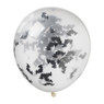 Confetti ballon halloween - transparant - 6 stuks