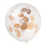 Confetti ballon halloween - transparant - 6 stuks