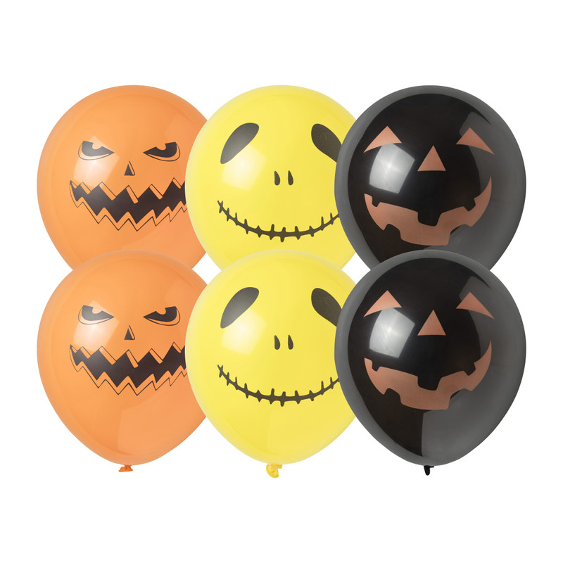 Ballonnen halloween - multikleur - set van 6