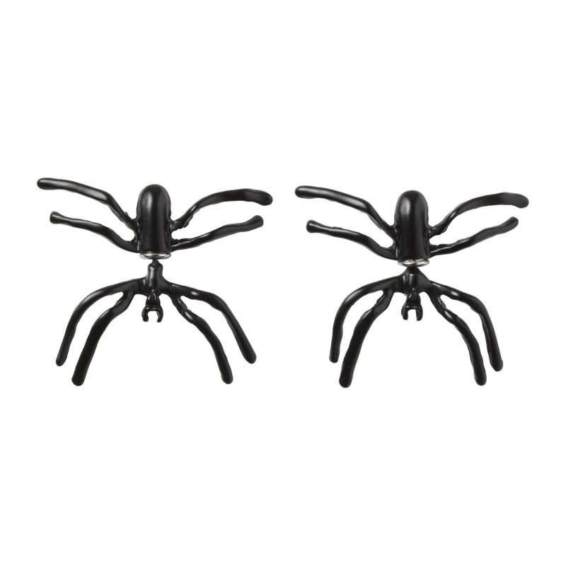 Oorbellen spin - zwart