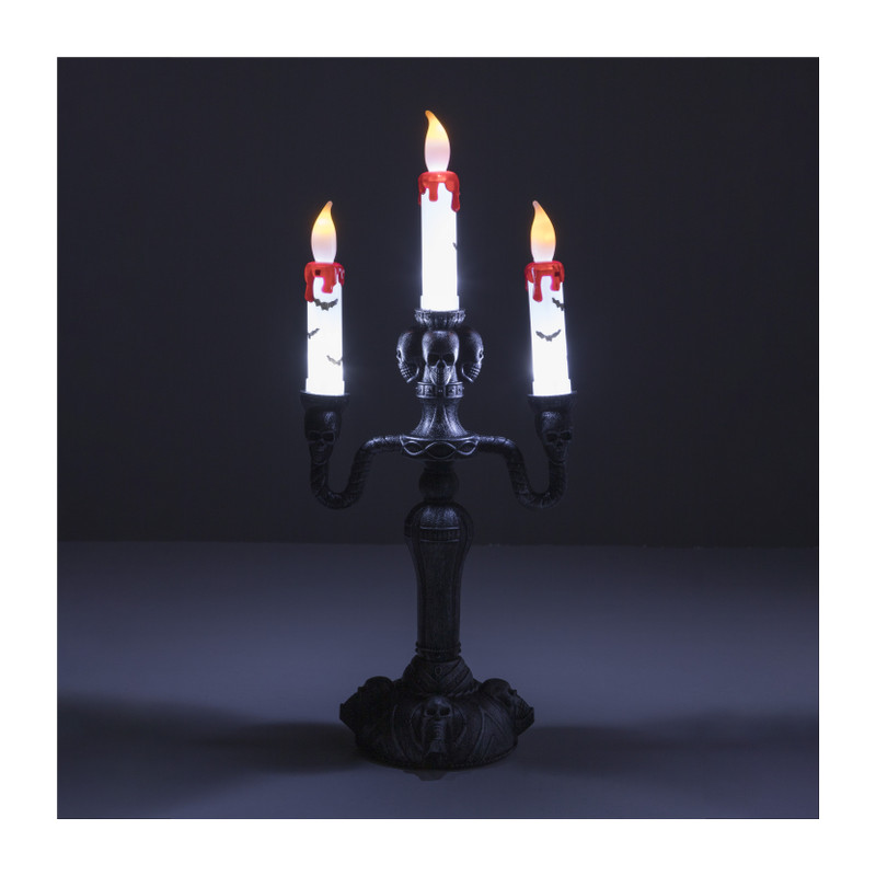 Halloween kandelaar - led - 39x17x10 cm