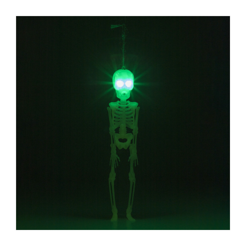 Skelet halloween - led/geluid - 25x5.5x4.5 cm