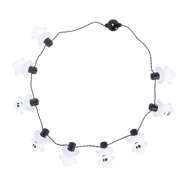 Ketting met lichtjes - spookjes - ø44 cm