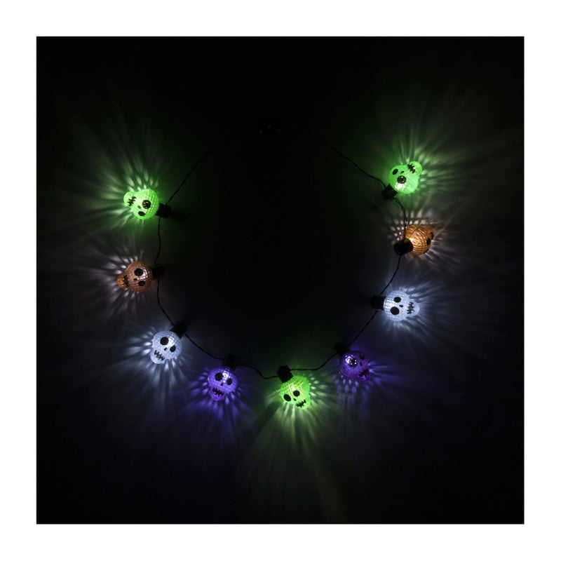 Ketting met lichtjes - skelet - ø44 cm