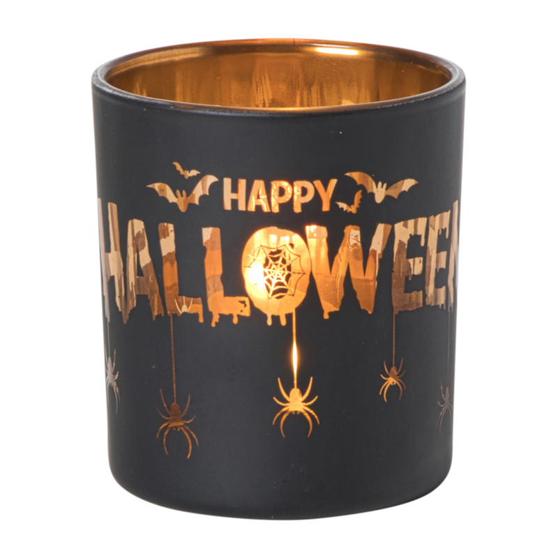 Waxinelichthouder halloween - multikleur - diverse varianten