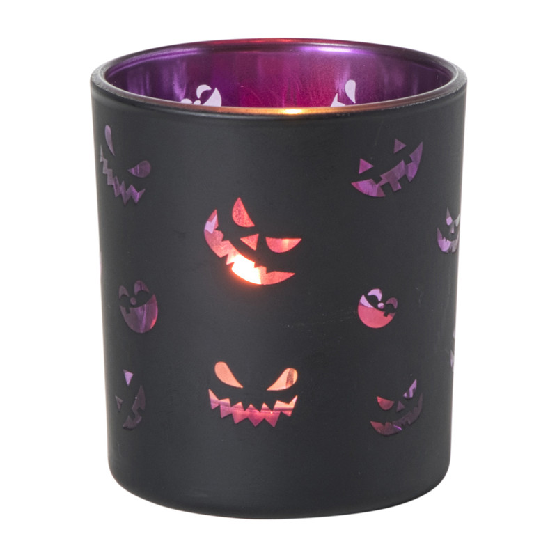 Waxinelichthouder halloween - multikleur - diverse varianten