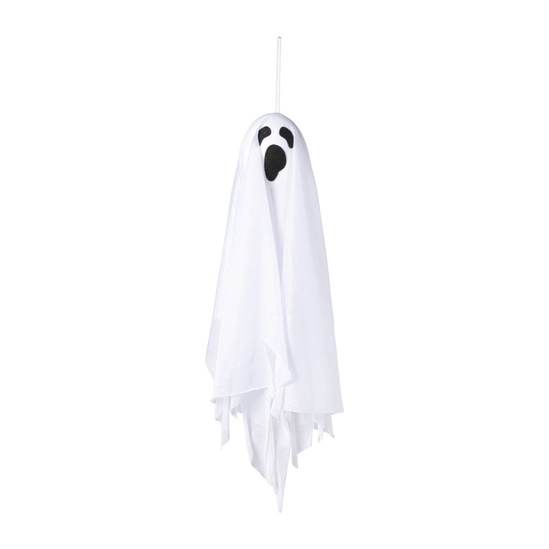 Hangdecoratie spook - wit - 30x50x3 cm