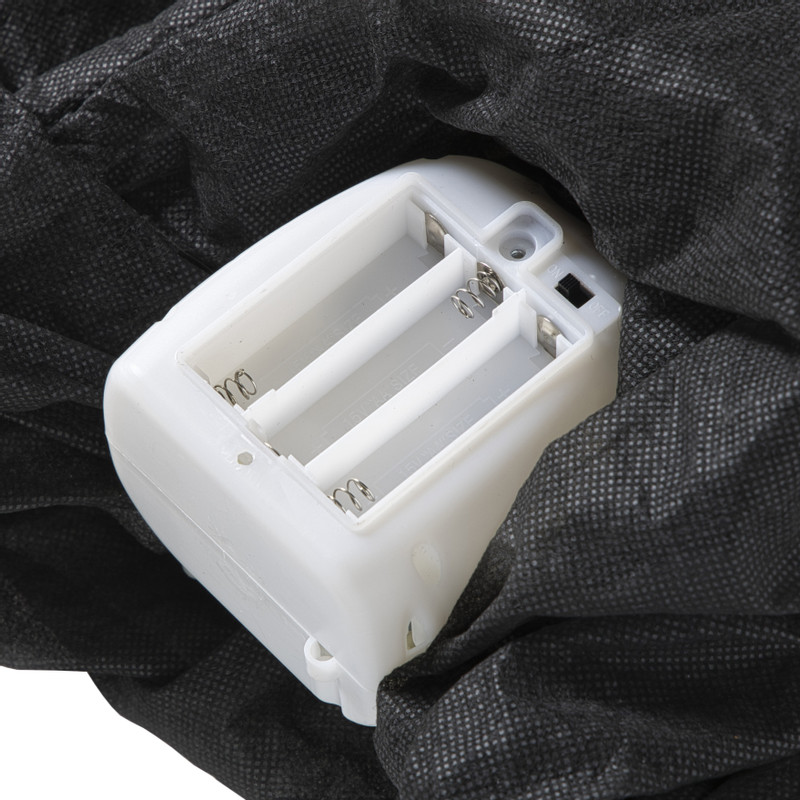 Halloween pop skelet met licht en geluid - wit - 120x70x15 cm