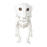 Halloween decoratie hondenskelet - wit - 21x27x12 cm