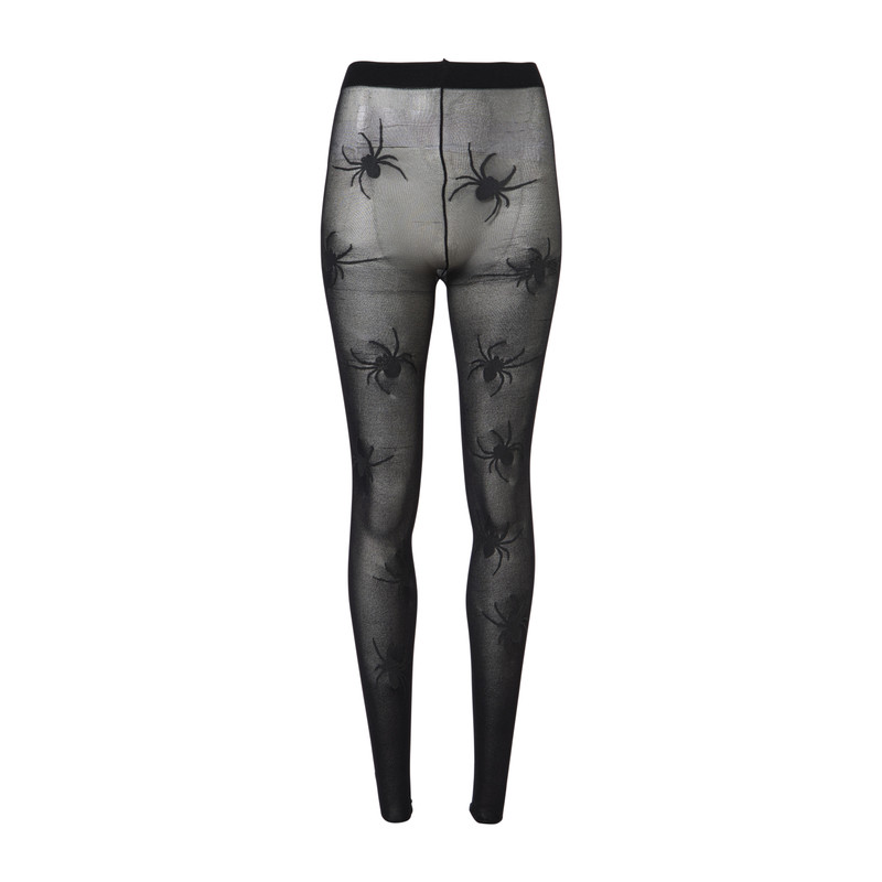 Halloween panty spinnen - zwart - one size