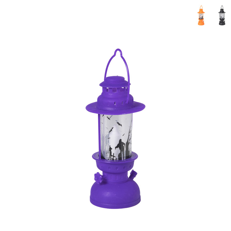 Halloween LED lantaarn - diverse varianten - ø10x17 cm