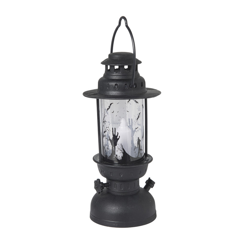 Halloween LED lantaarn - diverse varianten - ø10x17 cm