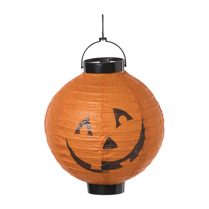 Halloween lampion - oranje - ø20x20 cm