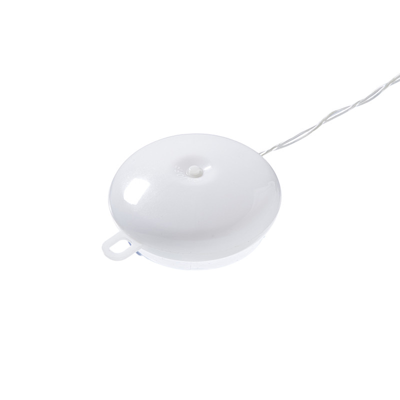 Halloween LED vleermuis - transparant/oranje - 20x13 cm