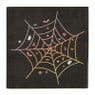 Halloween servetten spinnenweb - zwart - set van 16