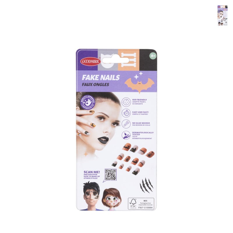 Halloween plaknagels - diverse varianten