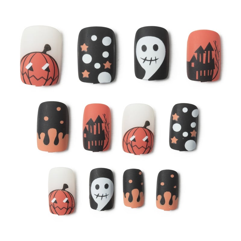 Halloween plaknagels - diverse varianten