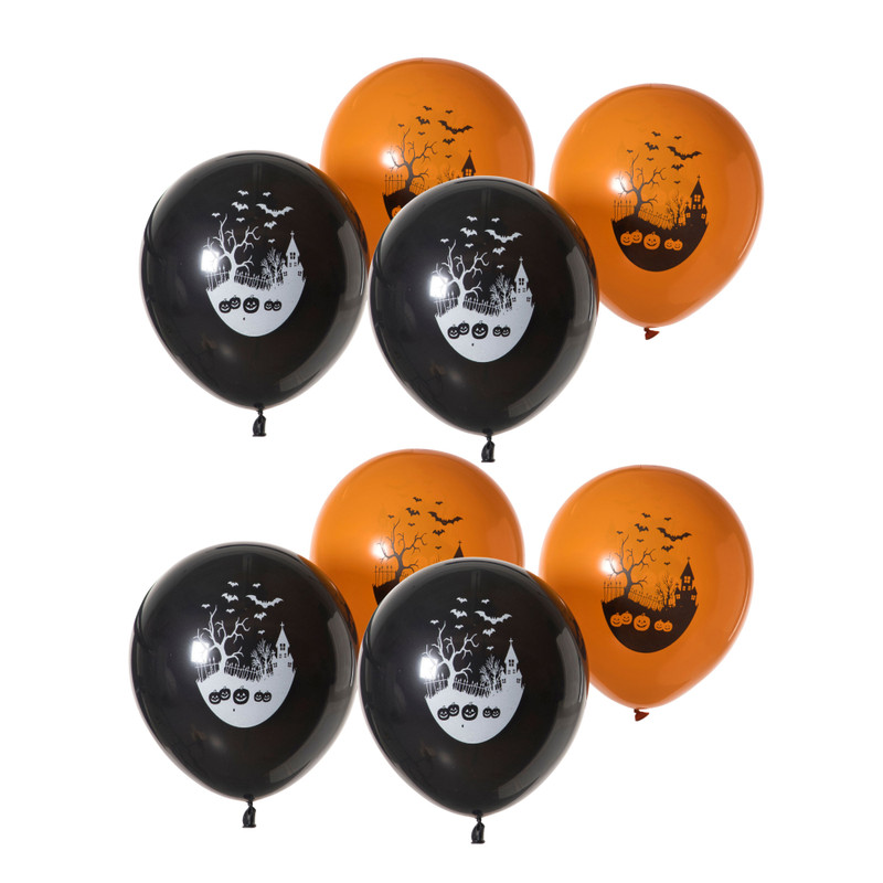 Halloween ballonnen - multikleur - set van 8