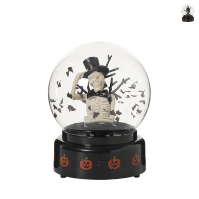Halloween bol met led - multikleur - ø15x18 cm