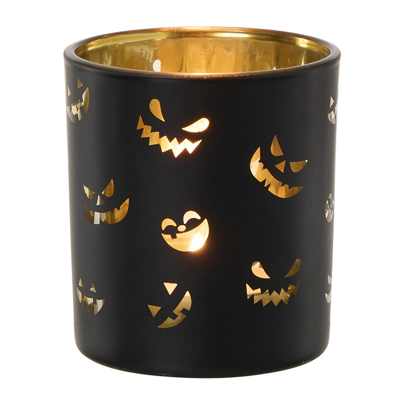 Halloween theelichthouders - multikleur - ø7x8 cm 