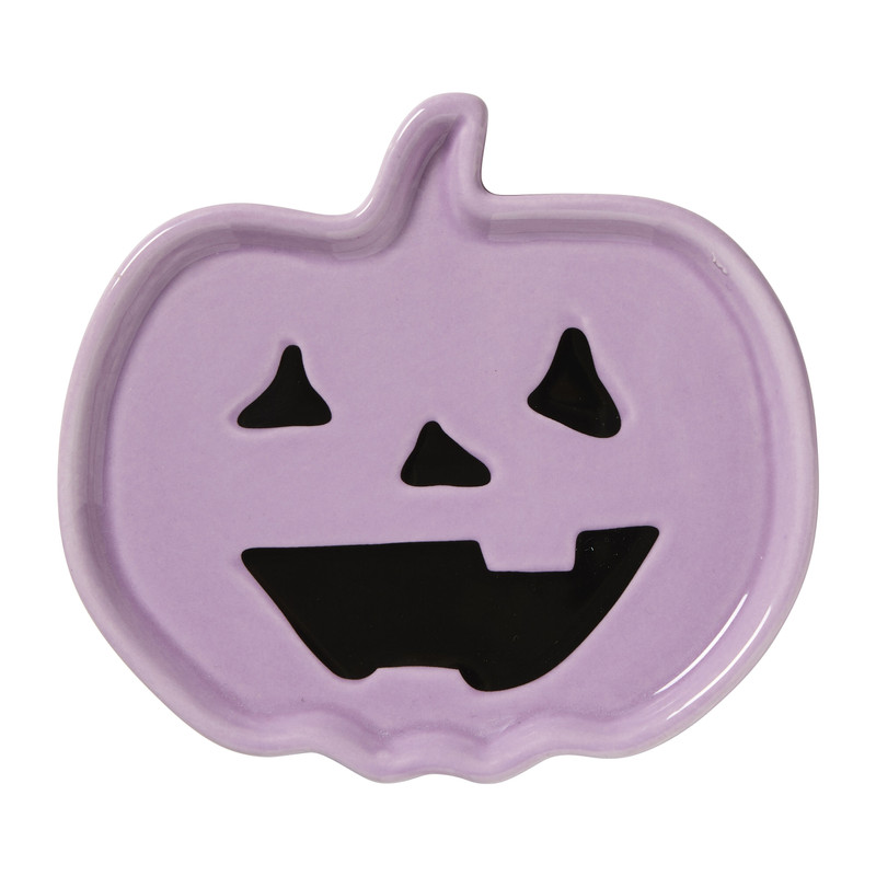 Halloween deco bord pompoen - 5x6 cm 