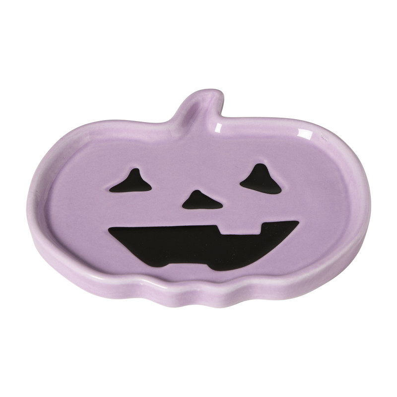 Halloween deco bord pompoen - 5x6 cm 