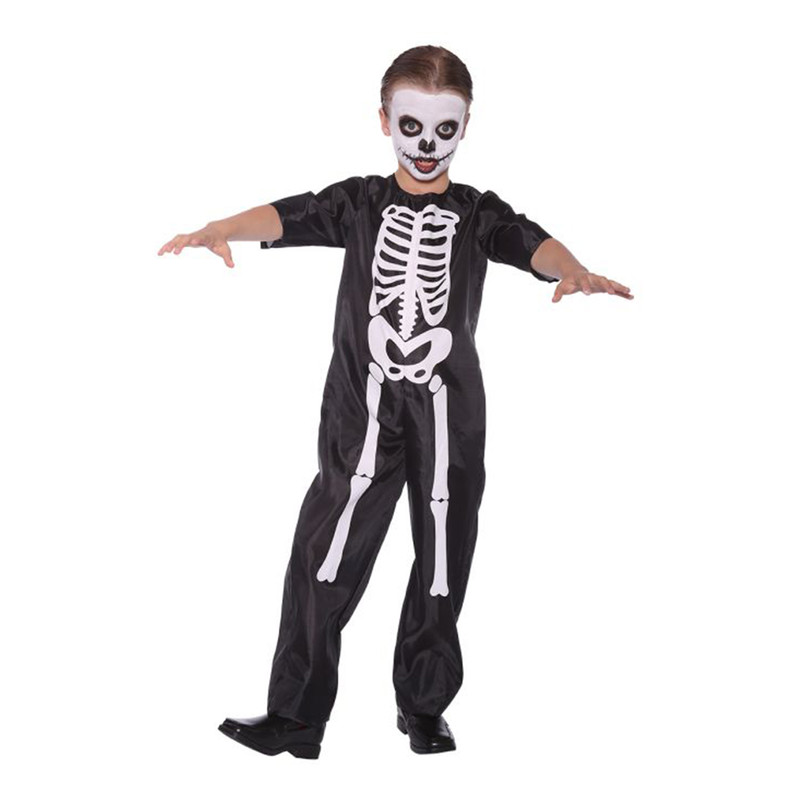 Halloween kinderkostuum - skelet - maat 128
