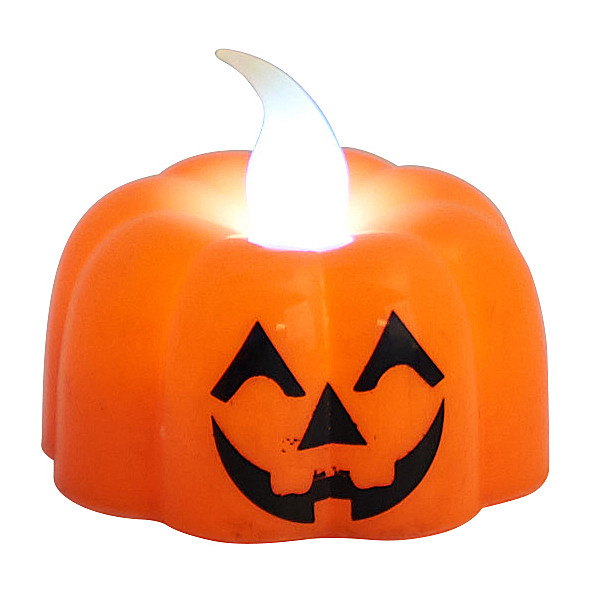 Pompoen met led verlichting - oranje - incl. batterijen