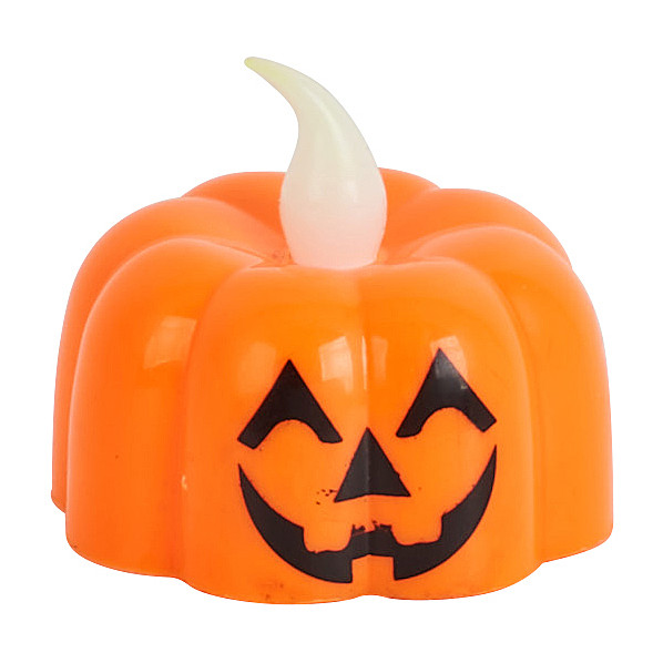 Pompoen met led verlichting - oranje - incl. batterijen