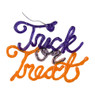 Verlichting Trick or Treat - paars & oranje - 30x22 cm