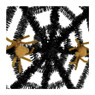 Tinsel spinnenweb - 40x40 cm