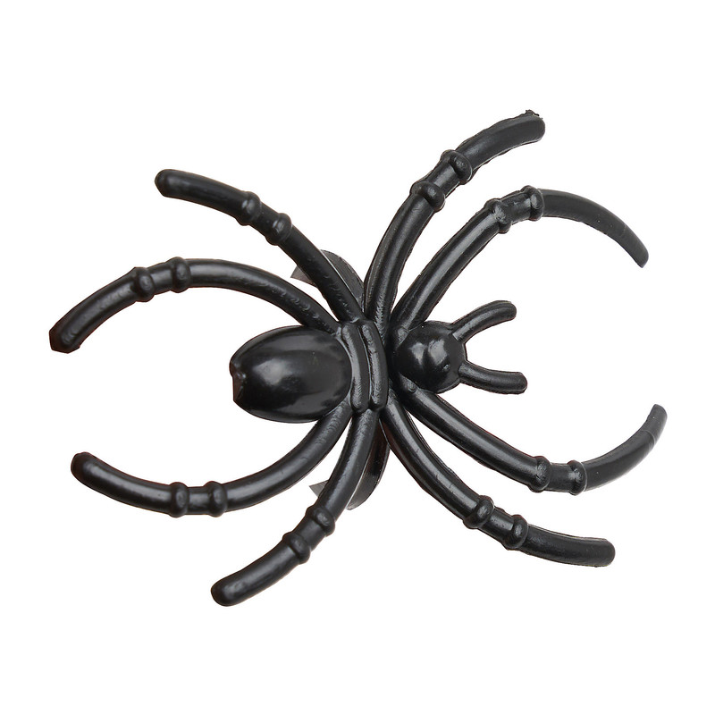 Spinnetjes - zwart - 48 stuks