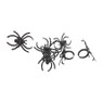 Spinnetjes - zwart - 48 stuks