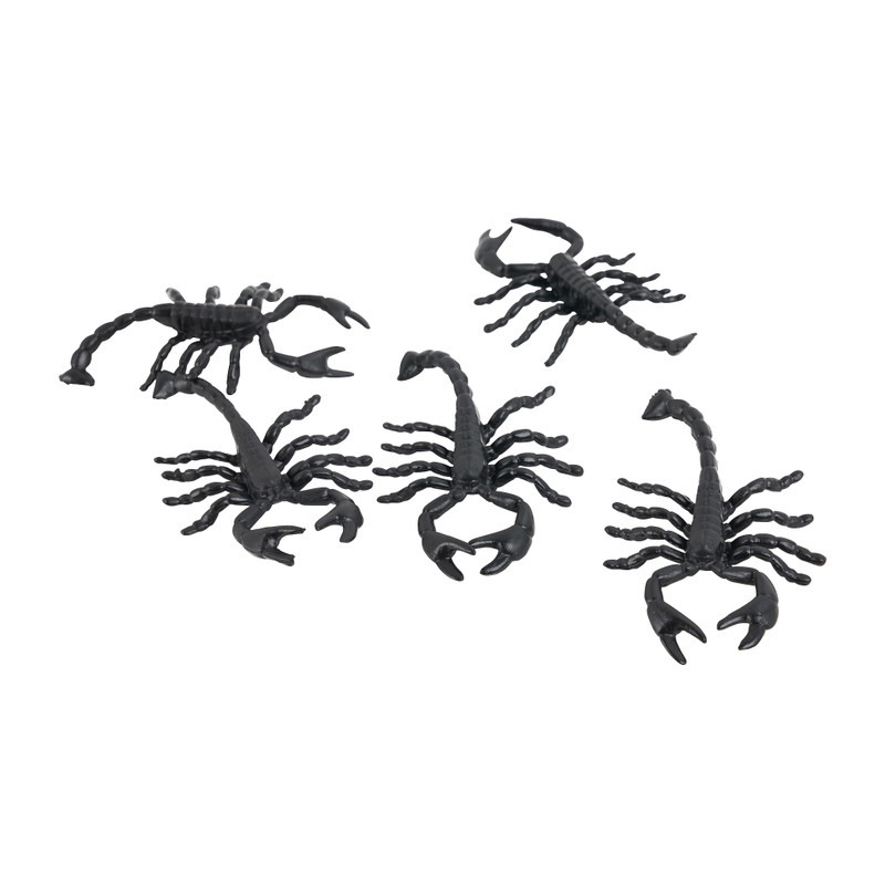 Schorpioenen - zwart - 12 stuks