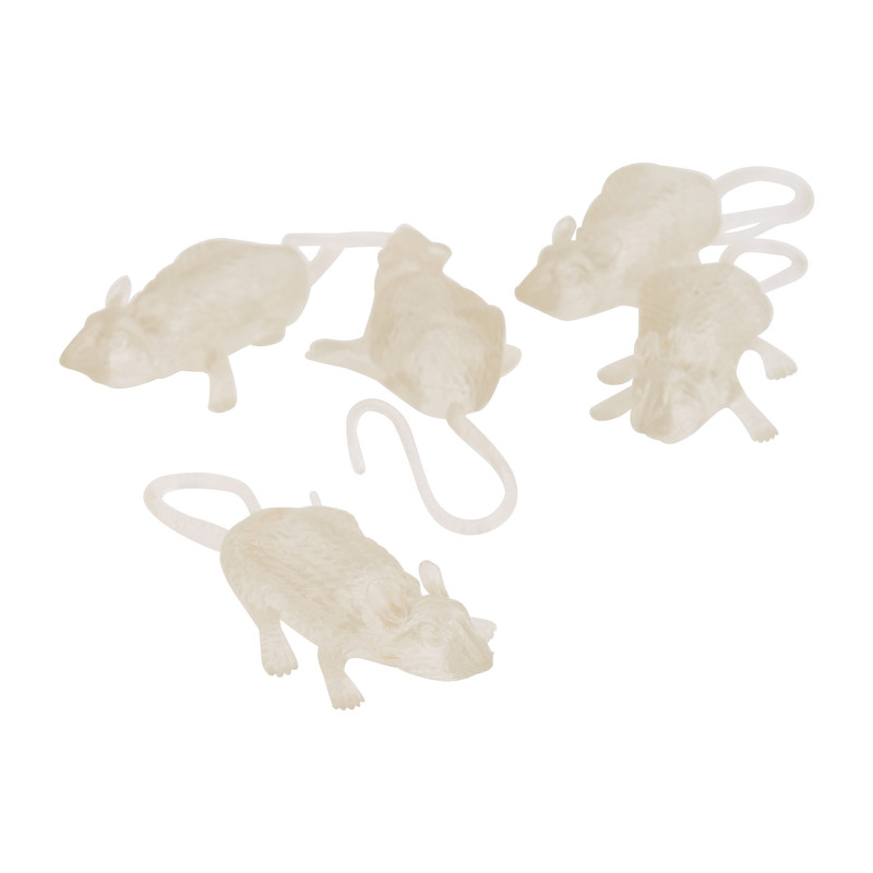 Ratten - glow in the dark - 6 stuks