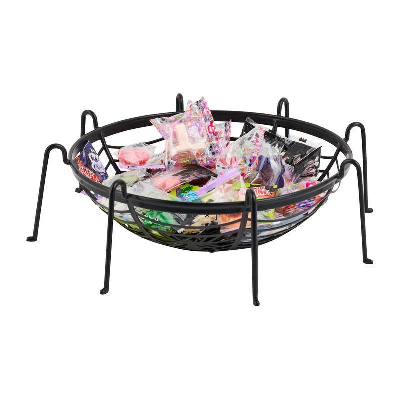 Snoepschaal met spinnenpootjes - diverse kleuren - ø34x40 cm