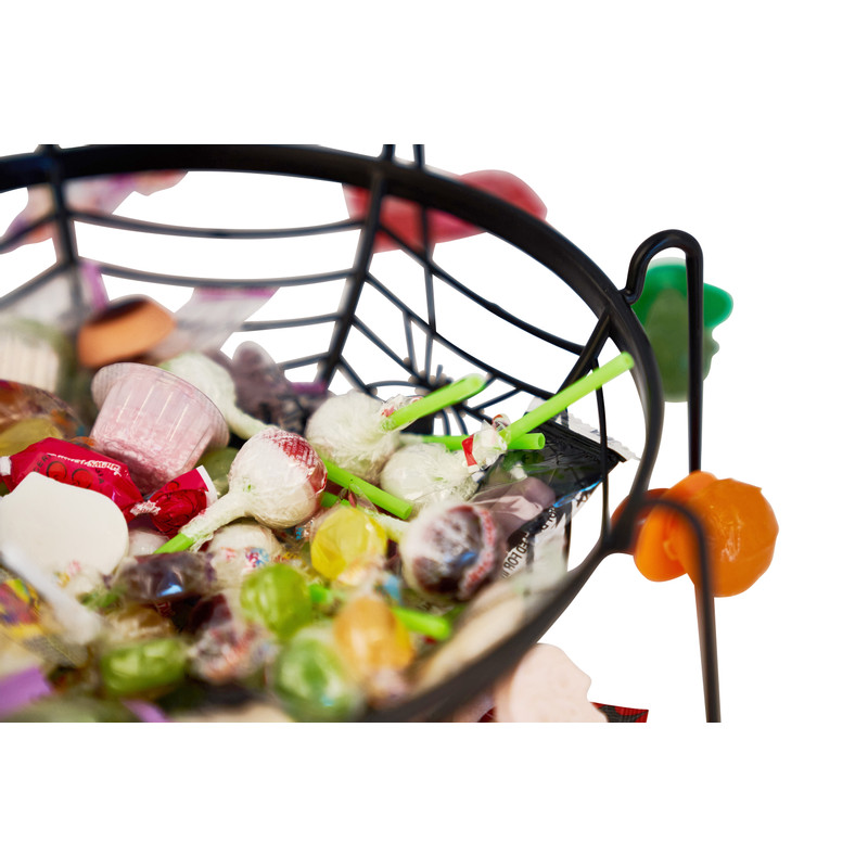 Snoepschaal met spinnenpootjes - diverse kleuren - ø34x40 cm